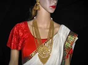 Temple Laxmi layered Necklace Set