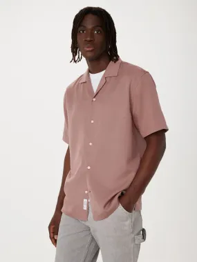 The Fluid Camp Collar Shirt in Twilight Mauve