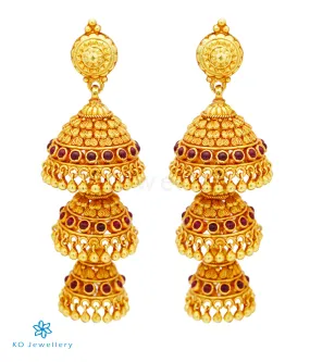 The Kalapin Silver Layered Jhumka