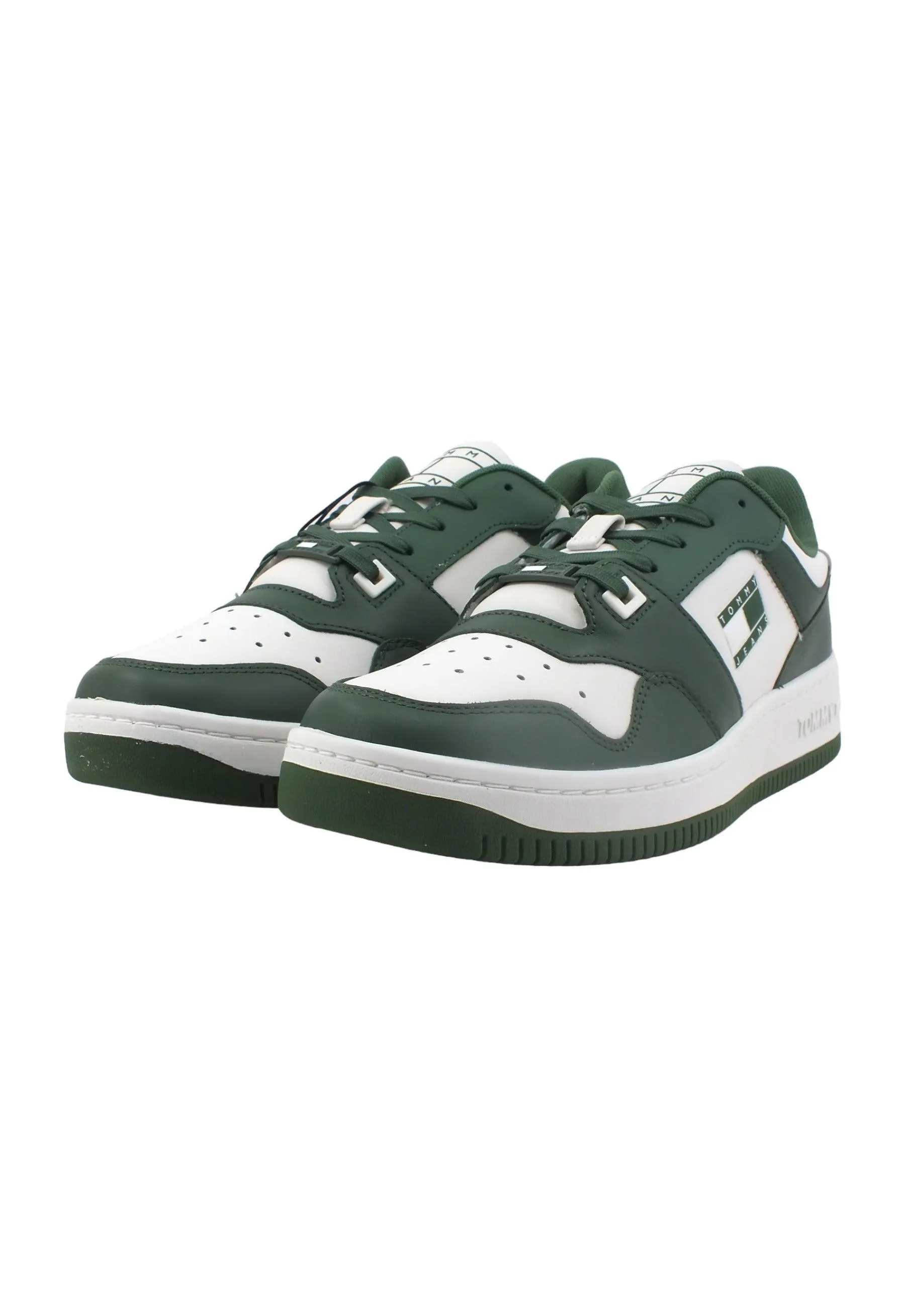 TOMMY HILFIGER Tjm Basket Premium Sneaker Uomo Urban Green EM0EM01216