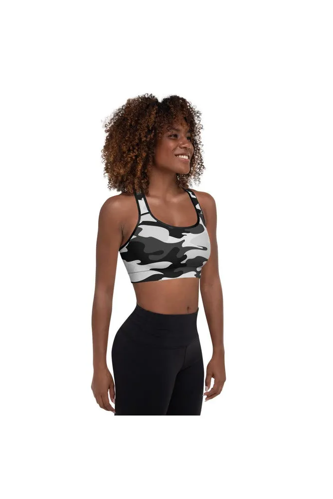 Urban Camouflage Padded Sports Bra