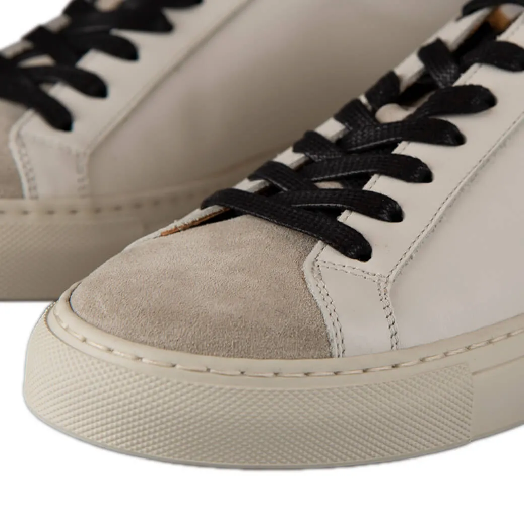 Urban White & Grey Leather Sneakers