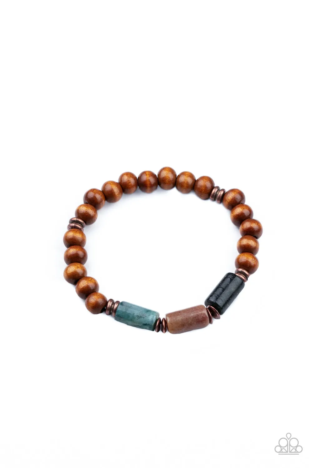 ZEN Most Wanted - Copper - Paparazzi Urban Bracelet